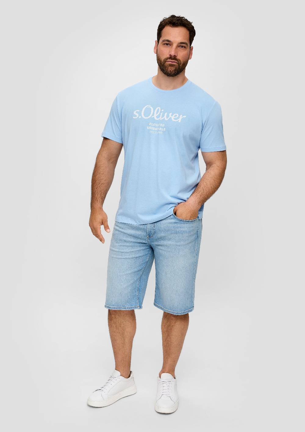 s.Oliver T-Shirt mit Label-Print Kauf eins, bekomm eins gratis