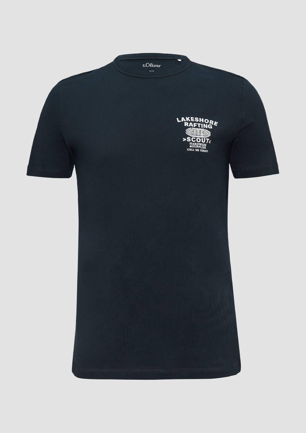 s.Oliver Baumwollshirt mit Frontprint Vierteljährliche Förderung