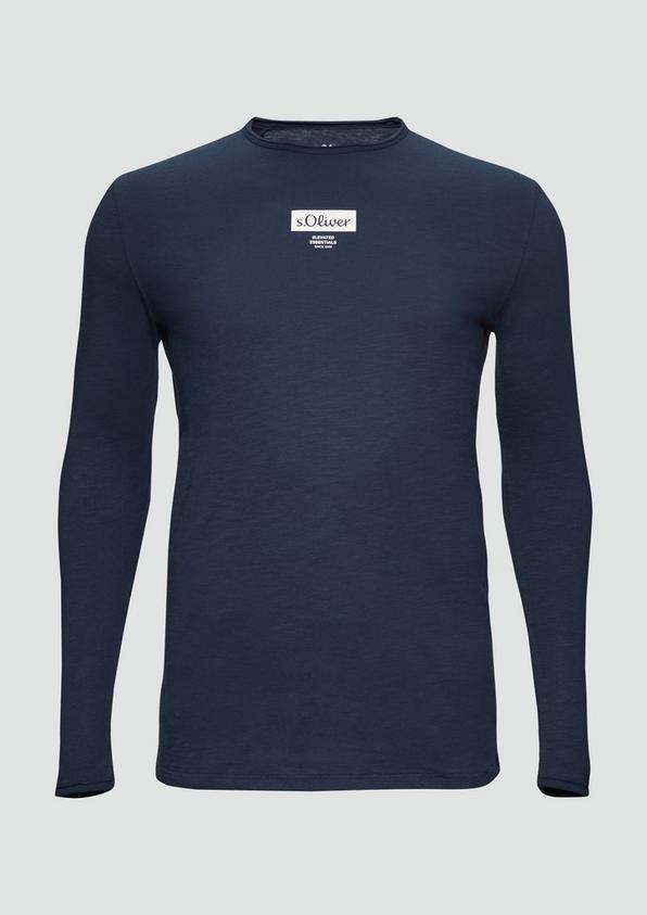 s.Oliver Longsleeve mit Label-Print 50% Rabatt mit kostenlosem Versand