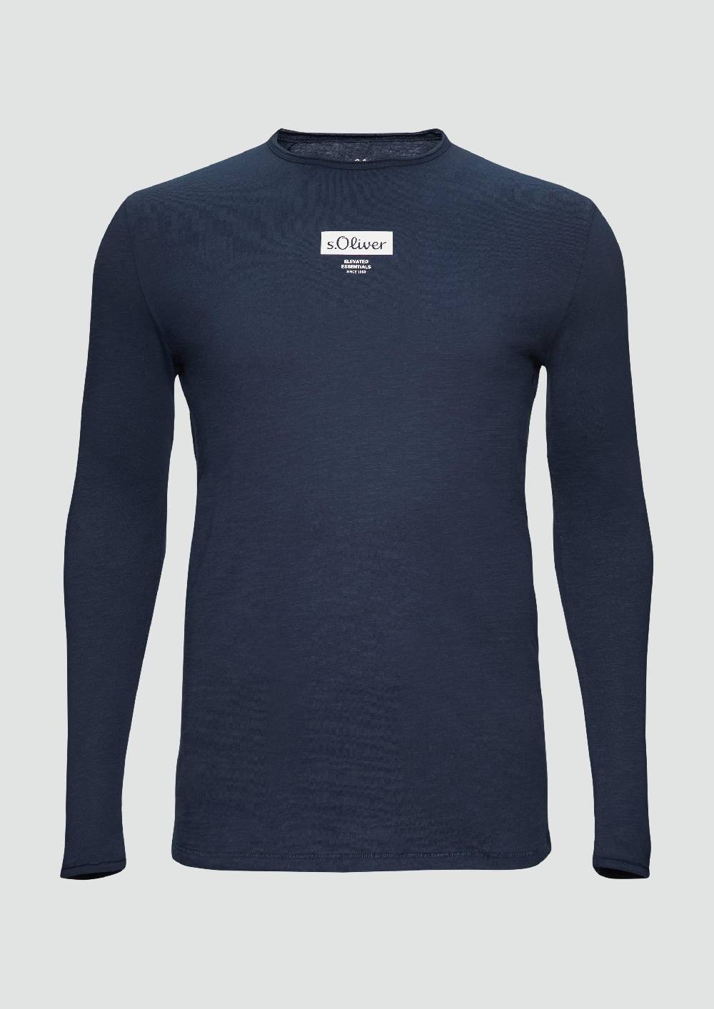 s.Oliver Longsleeve mit Label-Print 50% Rabatt mit kostenlosem Versand