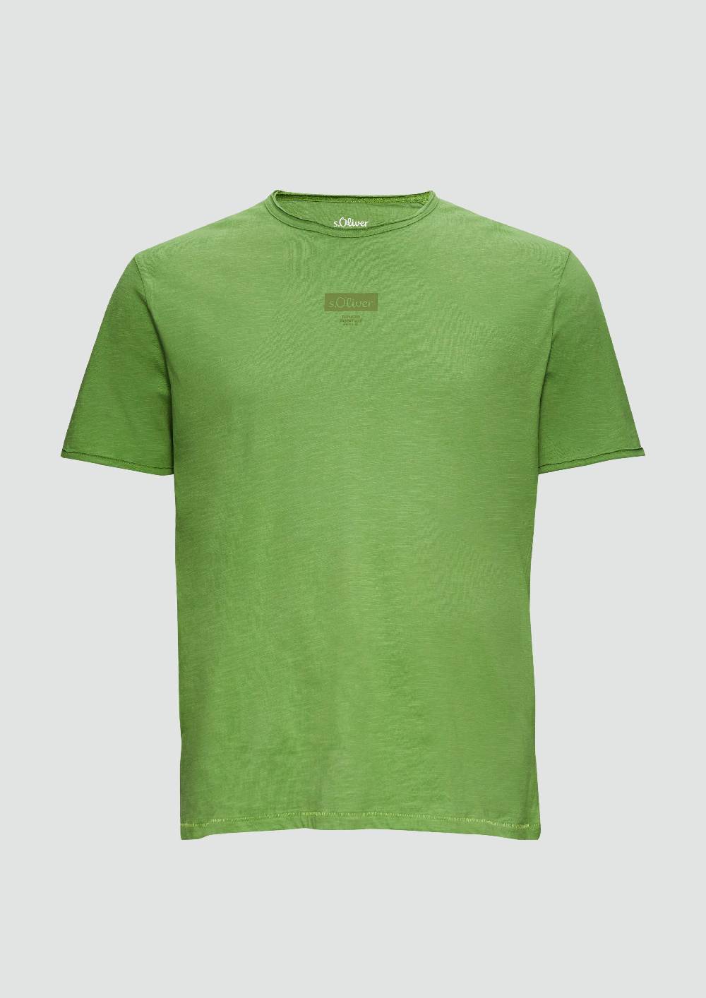s.Oliver T-Shirt mit Flammgarnstruktur Begrenzt auf 3 Tage