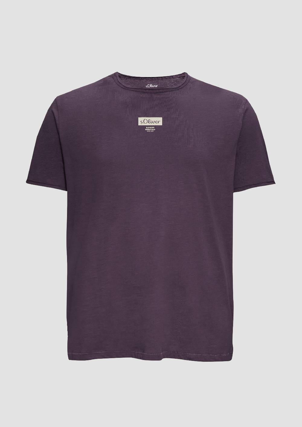 s.Oliver T-Shirt mit Flammgarnstruktur Speichern exportieren