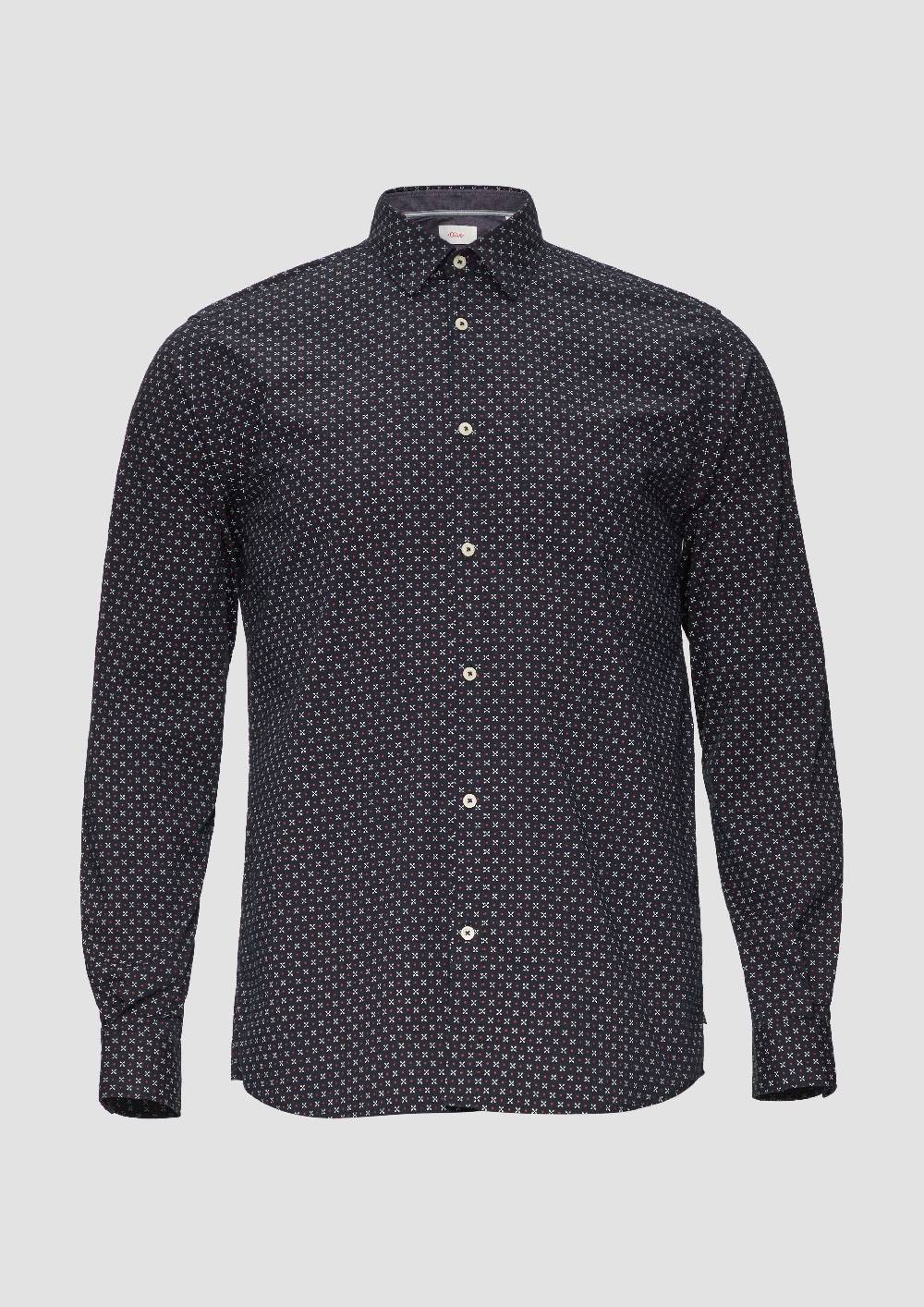 s.Oliver Baumwollhemd mit Kentkragen Black Friday Preise