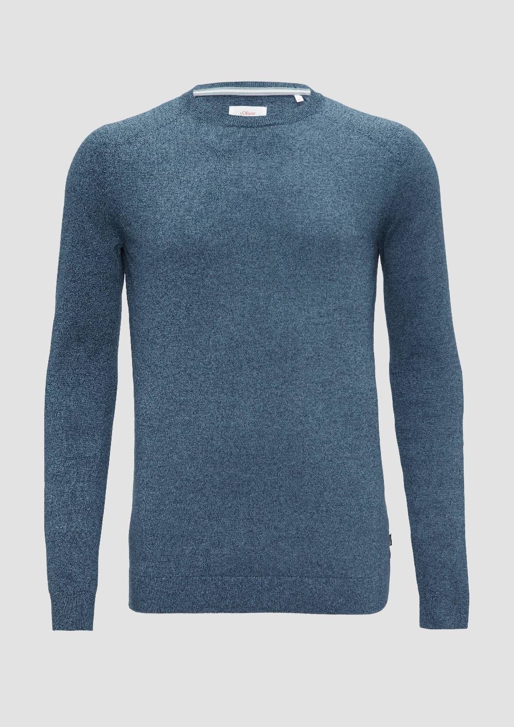 s.Oliver Strickpullover mit Rippbündchen Outlet