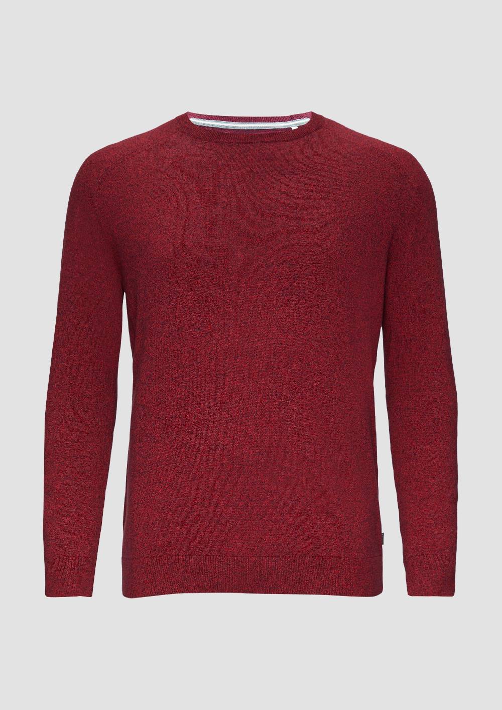 s.Oliver Strickpullover mit Rippbündchen Schlussverkauf