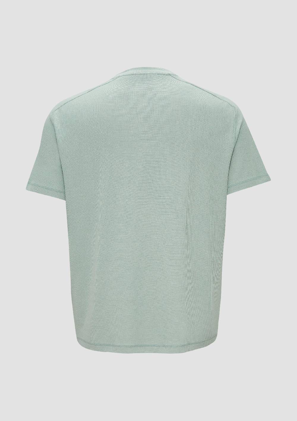s.Oliver T-Shirt mit Stickerei aus Waffeljersey Rabatt