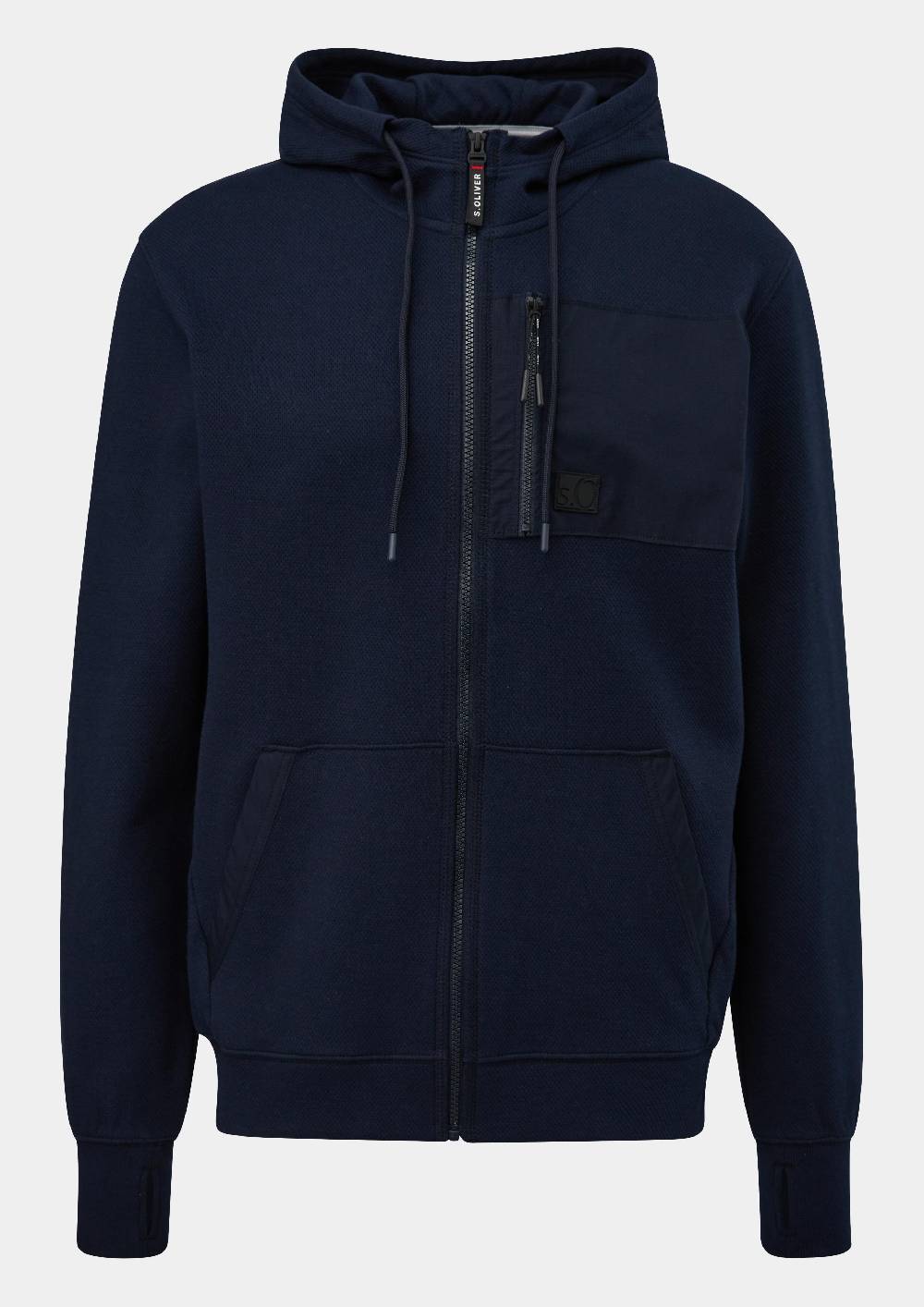 s.Oliver Weiche Sweatshirt-Jacke mit Kapuze Günstig kaufen