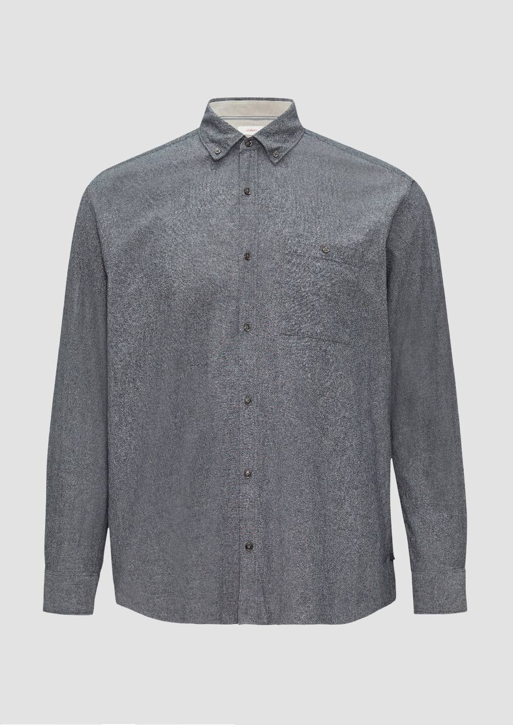s.Oliver Regular Fit: Strukturiertes Hemd mit Button-Down-Kragen Cyber Monday