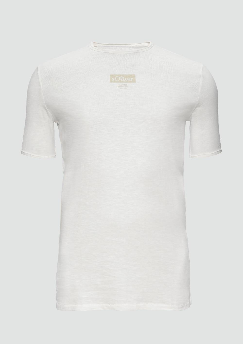 s.Oliver T-Shirt mit Flammgarnstruktur Valentinstagsangebot