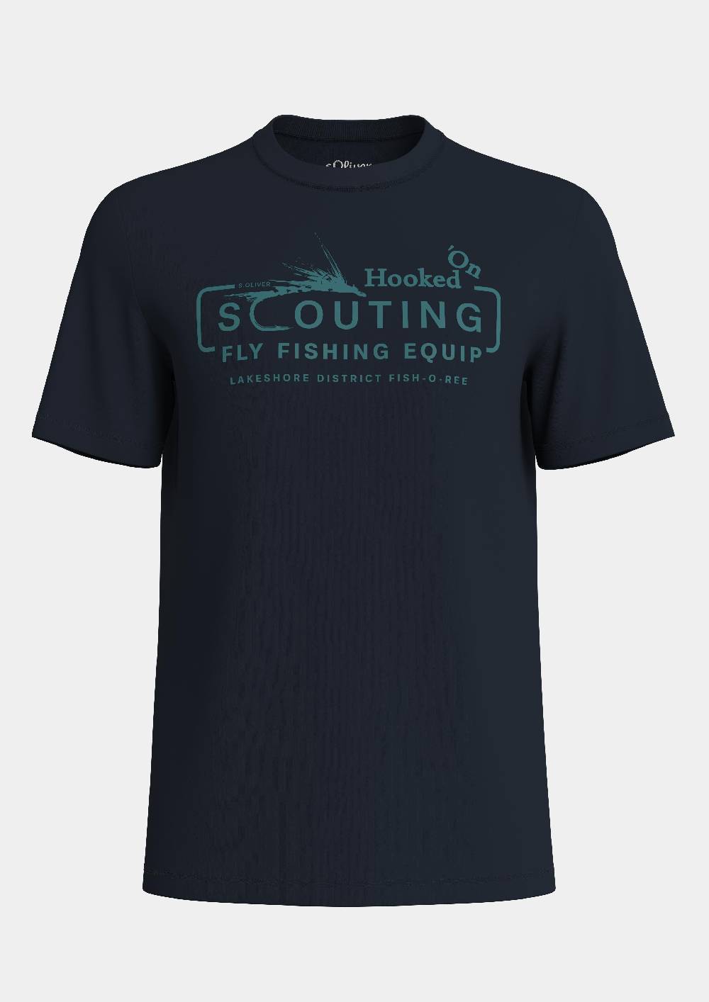s.Oliver Baumwollshirt mit Frontprint VIP-Rabatte