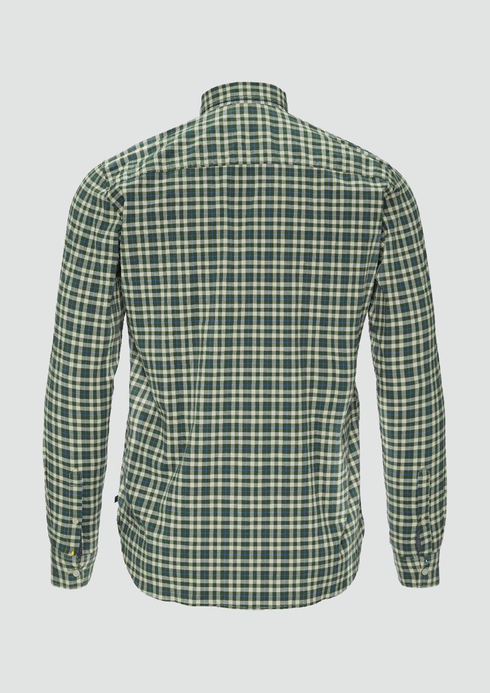 s.Oliver Gemustertes Hemd mit Button-Down-Kragen Tiefpreis