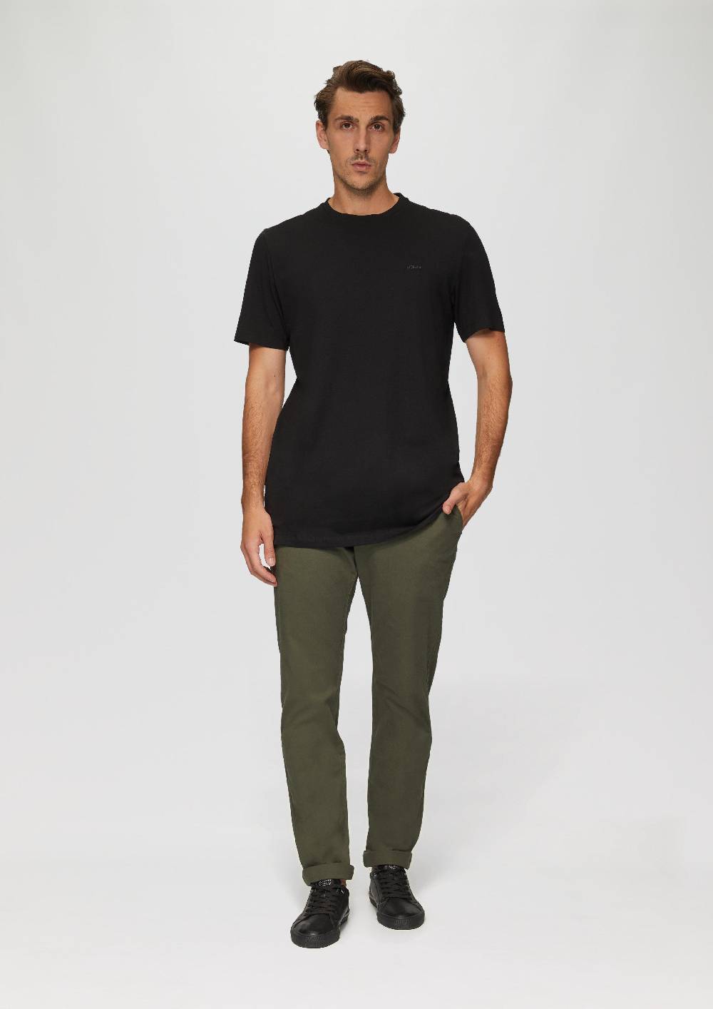 s.Oliver T-Shirt mit Crew Neck Kostenlose Rückgabe