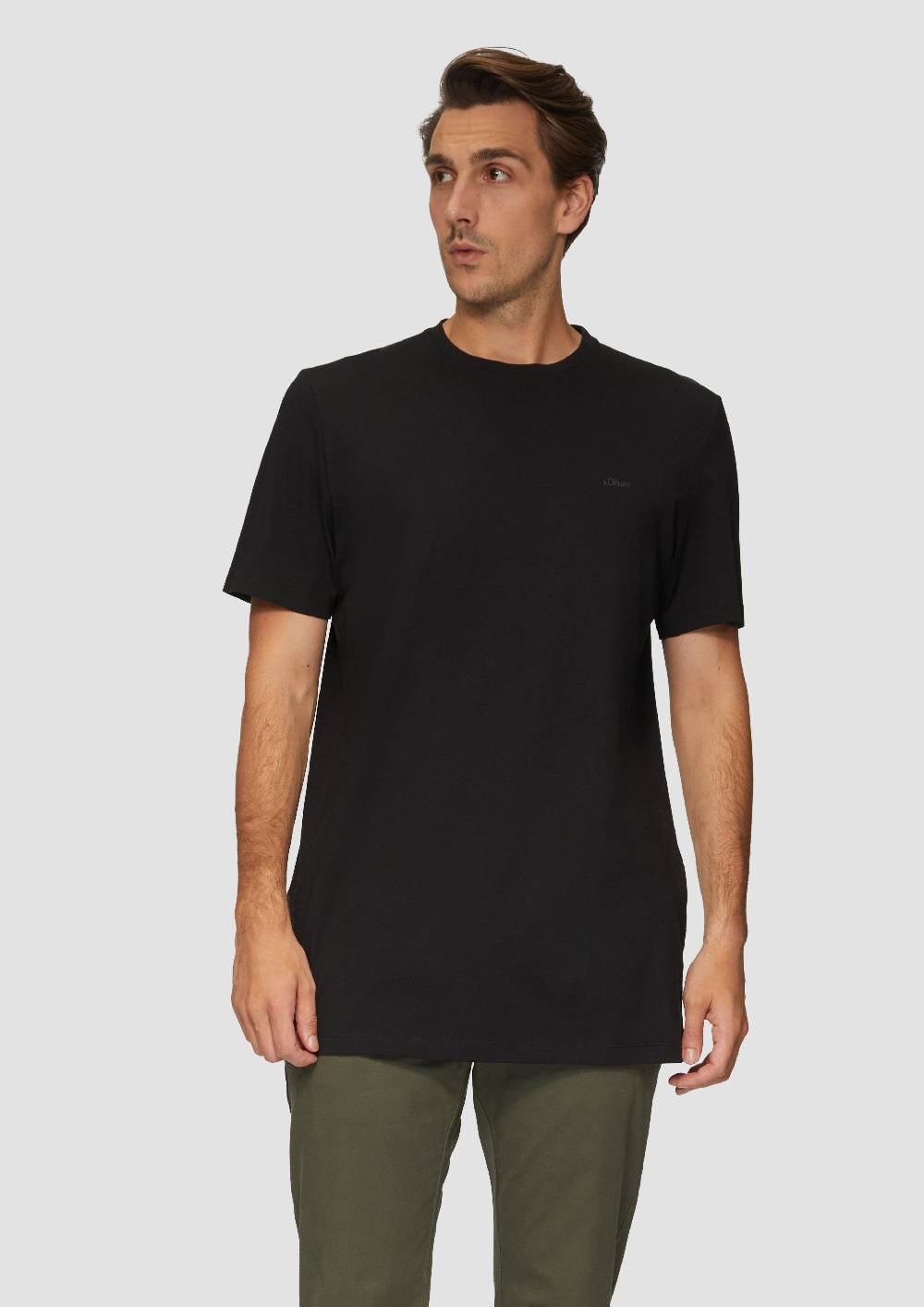 s.Oliver T-Shirt mit Crew Neck Kostenlose Rückgabe