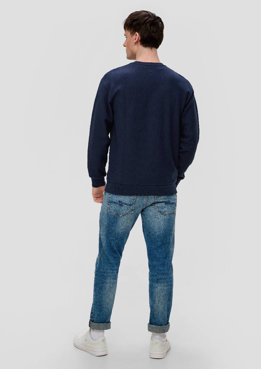 s.Oliver Sweatshirt mit Rippstruktur Begrenzte Freigabe