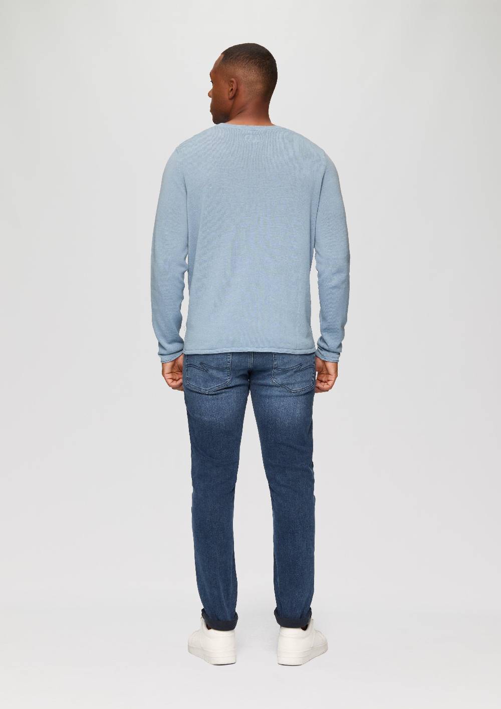 s.Oliver Strickpullover mit Rollsaum und Wascheffekt Letzte 3 Tage