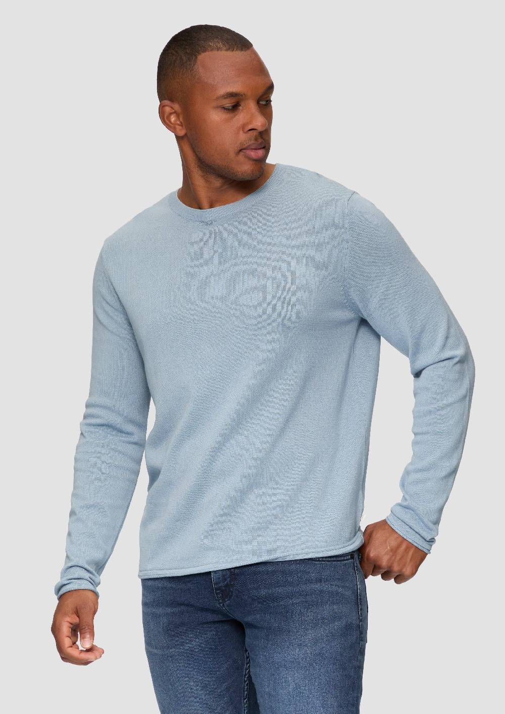 s.Oliver Strickpullover mit Rollsaum und Wascheffekt Letzte 3 Tage