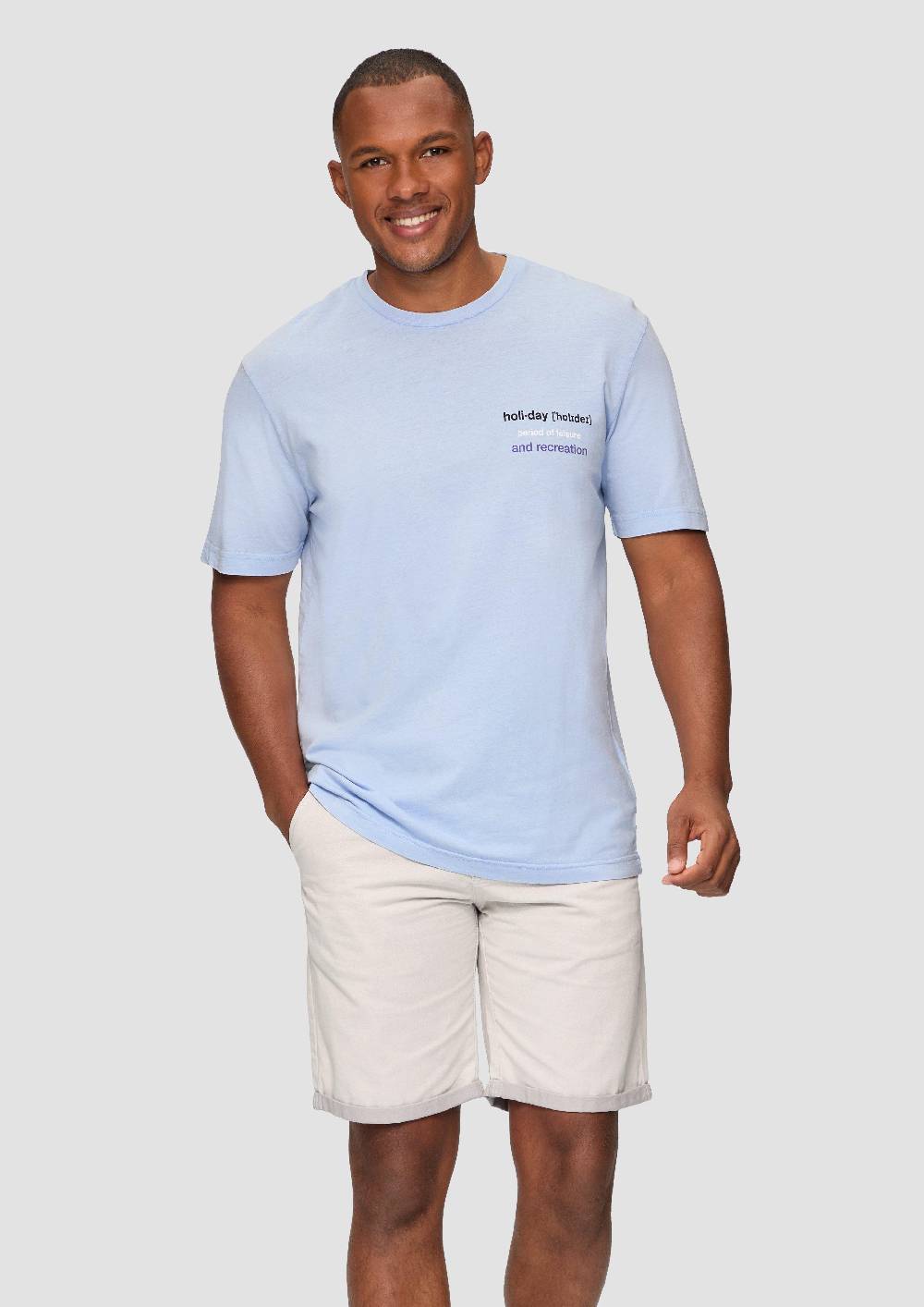 s.Oliver Gewaschenes T-Shirt mit Frontprint JETZT KAUFEN