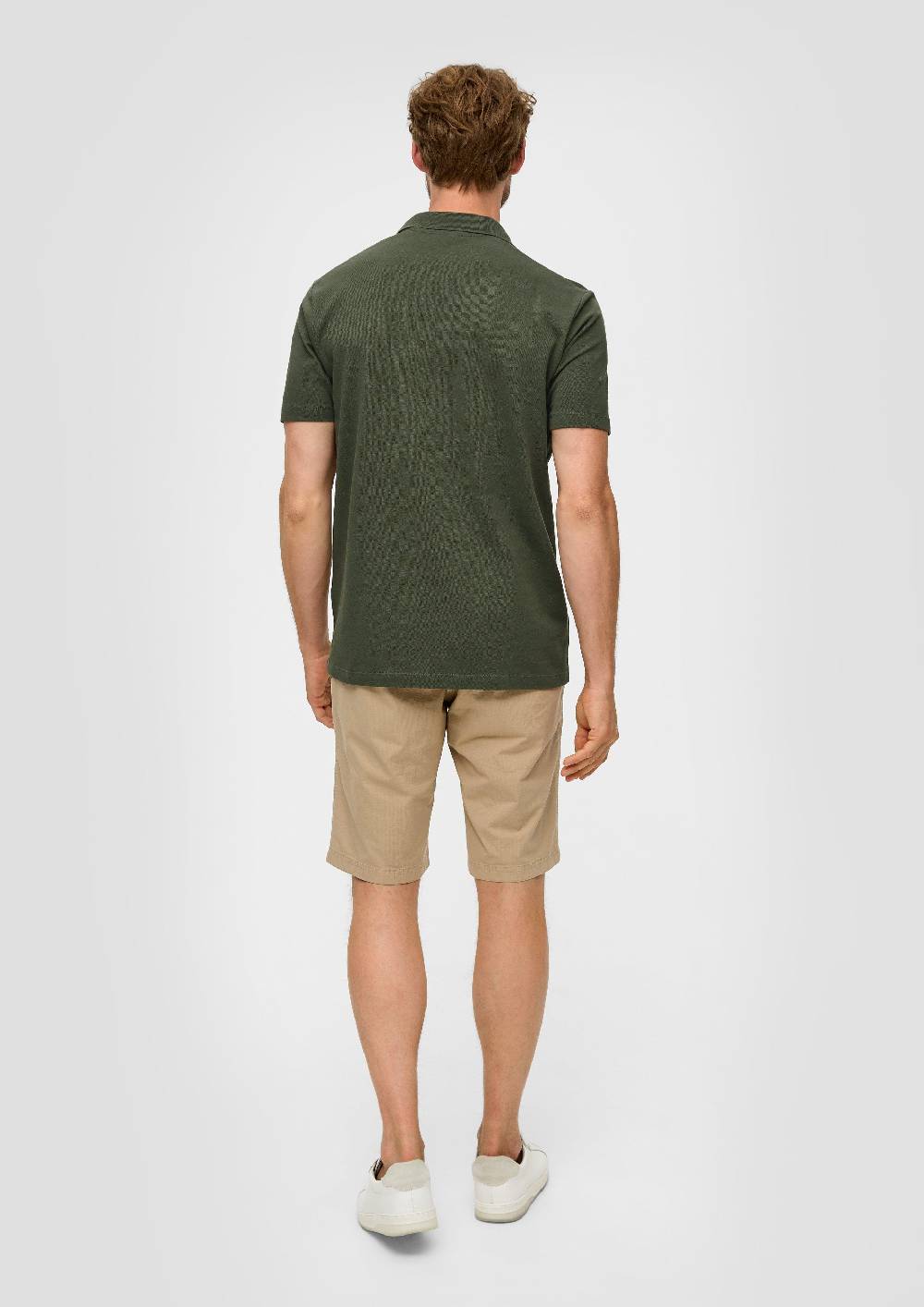 s.Oliver Poloshirt aus Baumwolle mit offenem Kragen Neueste Stile