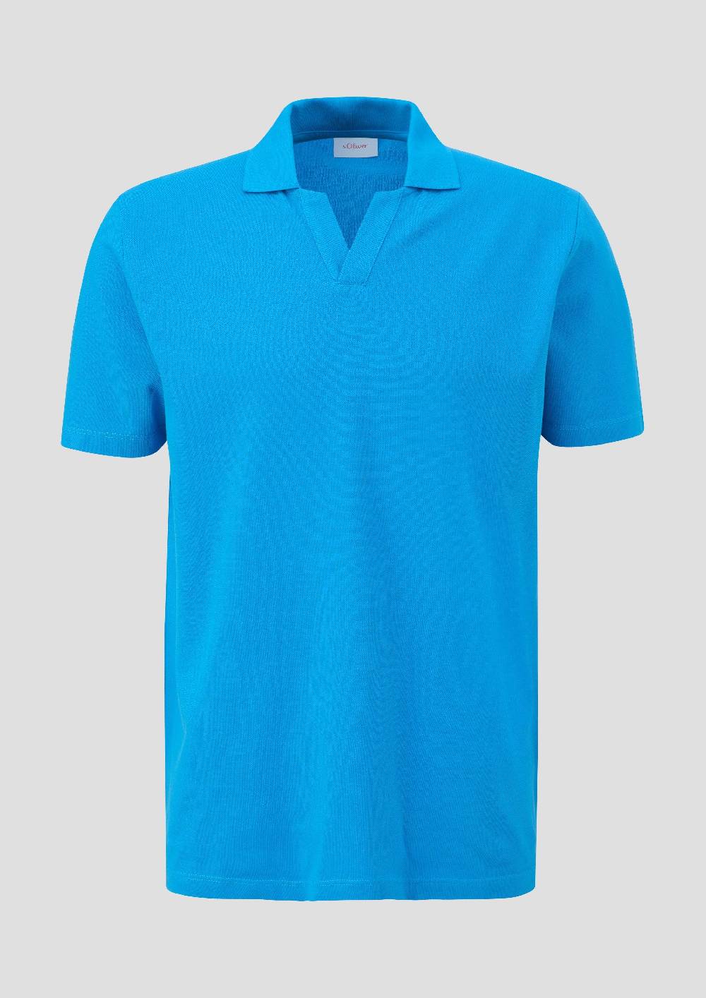 s.Oliver Poloshirt aus Baumwolle mit offenem Kragen Sonderangebot der Fabrik