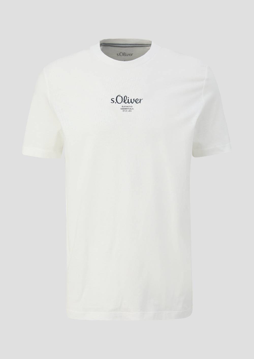s.Oliver T-Shirt mit Logo-Print Discount Store für neue Produkte