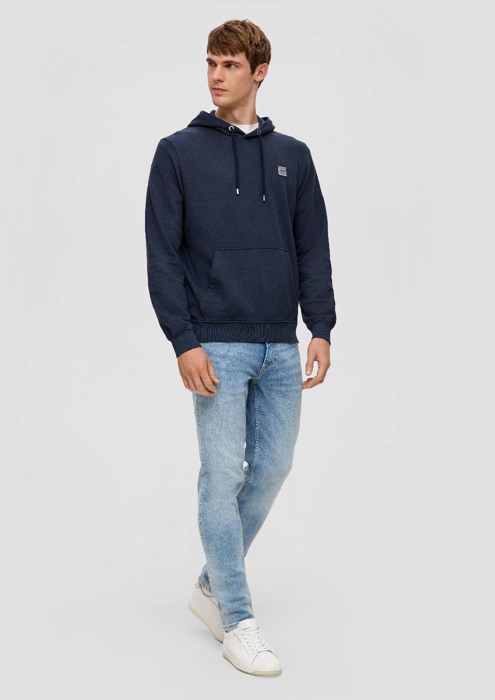 s.Oliver Kapuzensweatshirt mit Logo-Detail Black Friday Preise