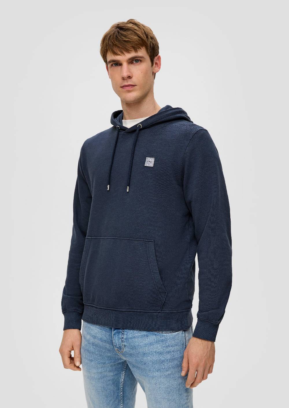 s.Oliver Kapuzensweatshirt mit Logo-Detail Black Friday Preise