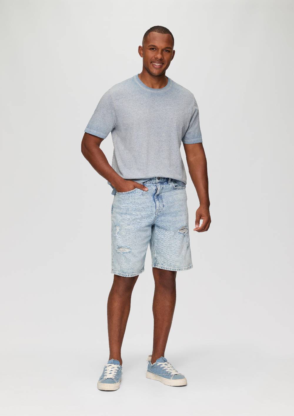 s.Oliver T-Shirt aus Baumwollmix mit Wascheffekt 50% Rabatt für begrenzte Zeit