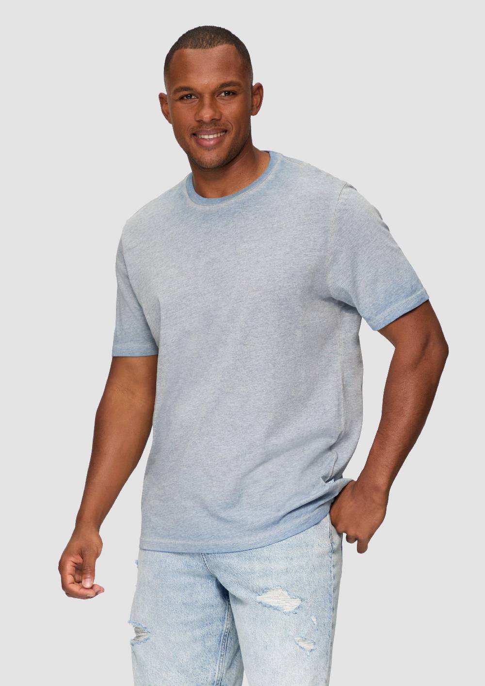 s.Oliver T-Shirt aus Baumwollmix mit Wascheffekt 50% Rabatt für begrenzte Zeit