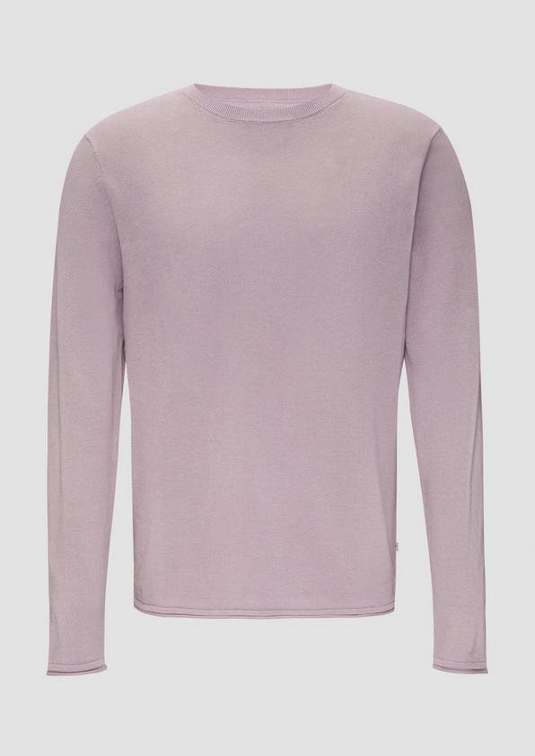 s.Oliver Strickpullover mit Rollsaum und Wascheffekt 2025