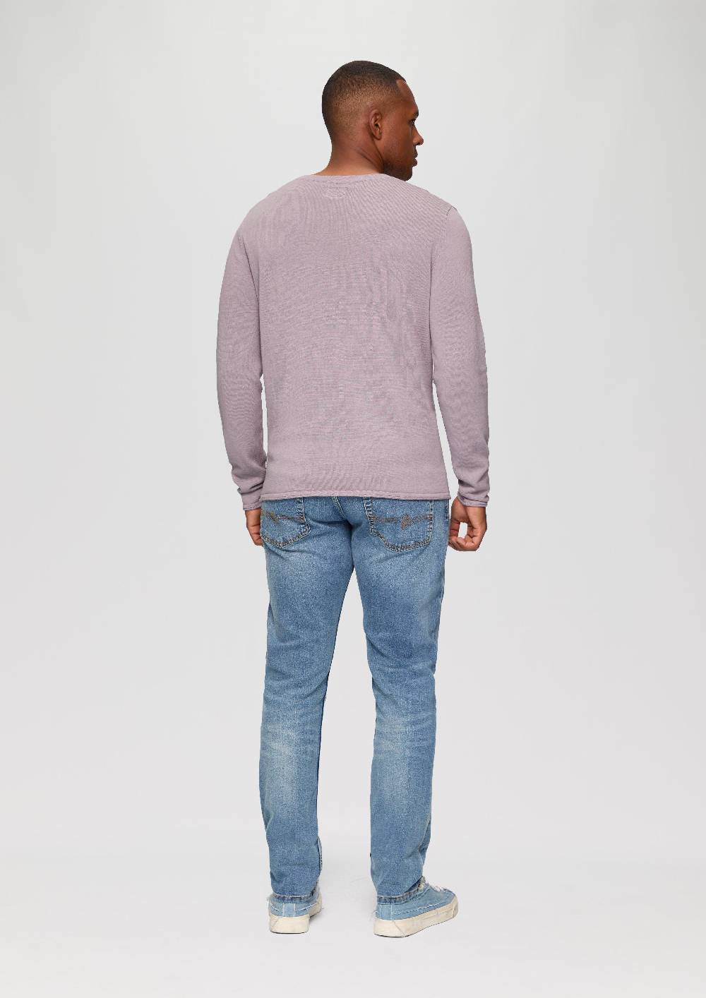 s.Oliver Strickpullover mit Rollsaum und Wascheffekt 2025