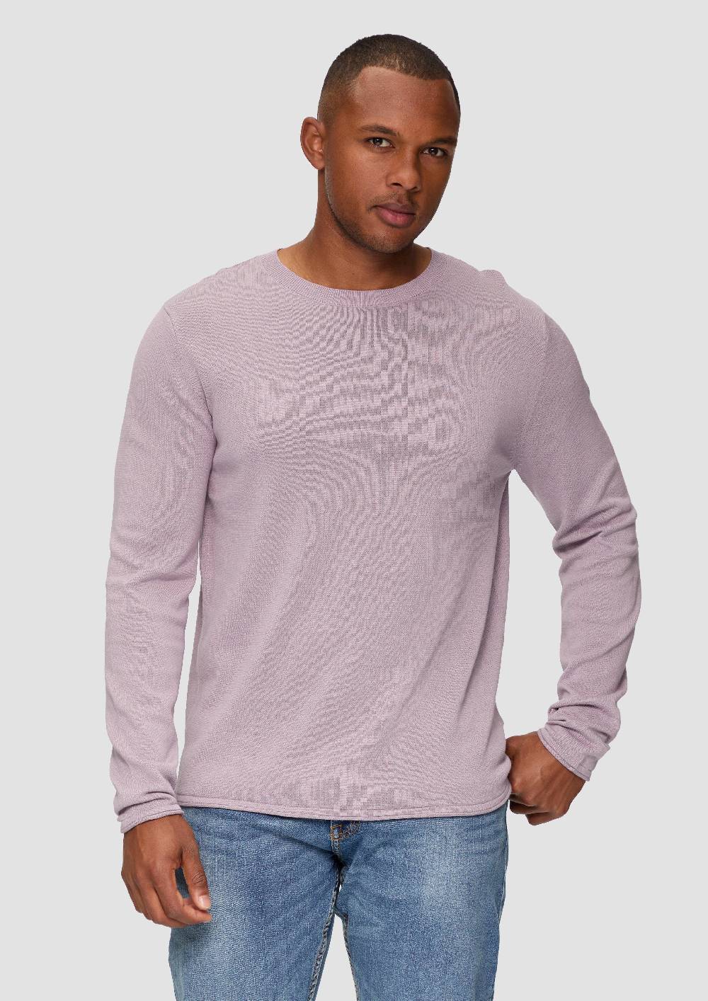 s.Oliver Strickpullover mit Rollsaum und Wascheffekt 2025