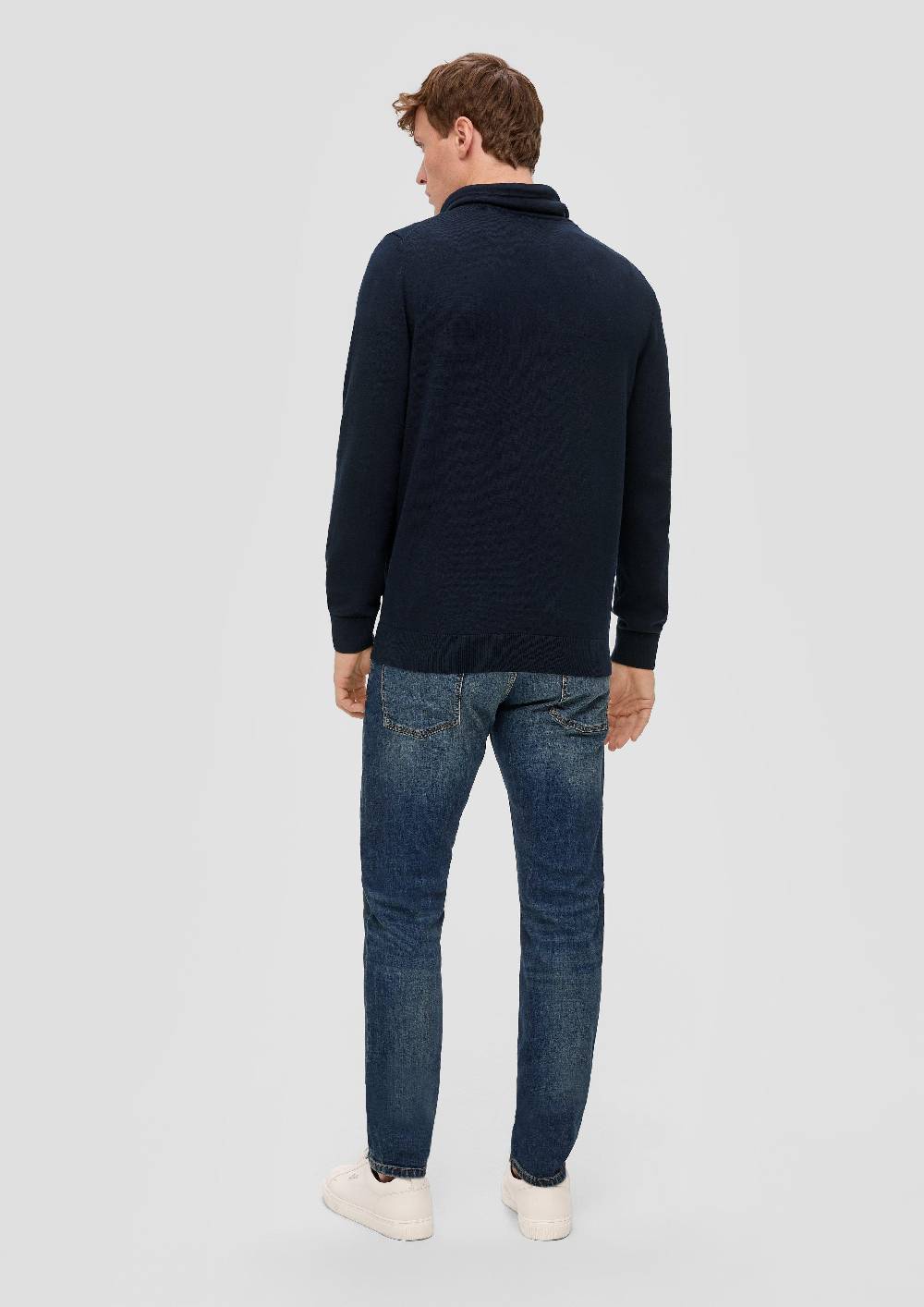 s.Oliver Strickpullover mit Stehkragen im Angebot