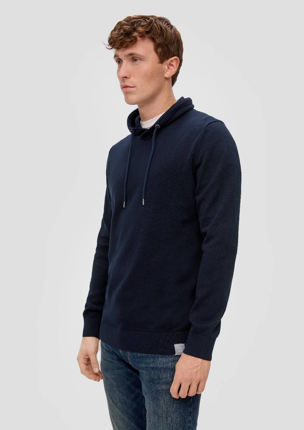 s.Oliver Strickpullover mit Stehkragen im Angebot