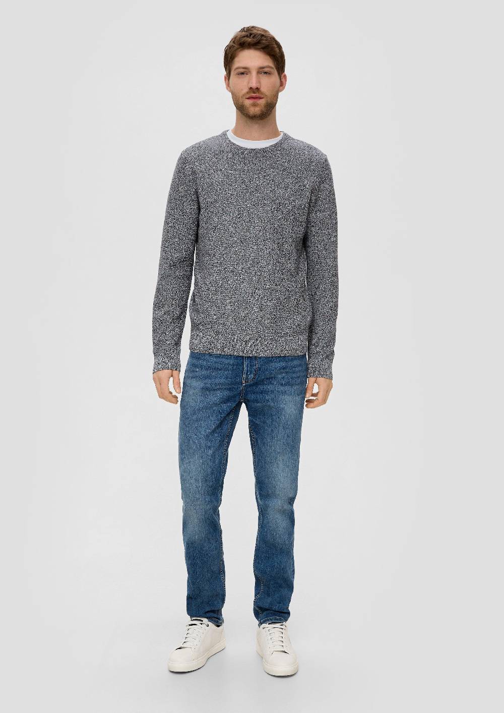 s.Oliver Feinstrickpullover mit Crew Neck Günstiger Verkauf