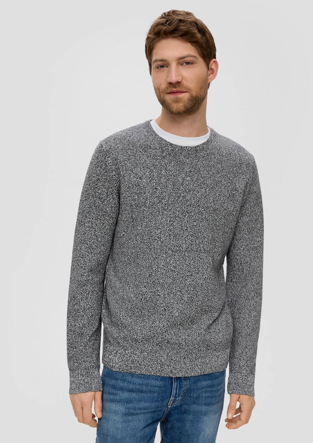 s.Oliver Feinstrickpullover mit Crew Neck Günstiger Verkauf
