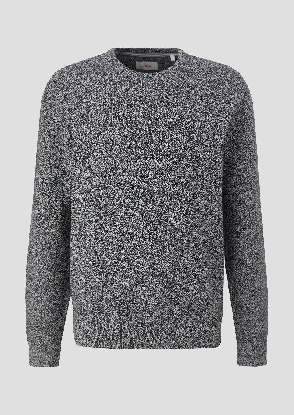 s.Oliver Feinstrickpullover mit Crew Neck Günstiger Verkauf