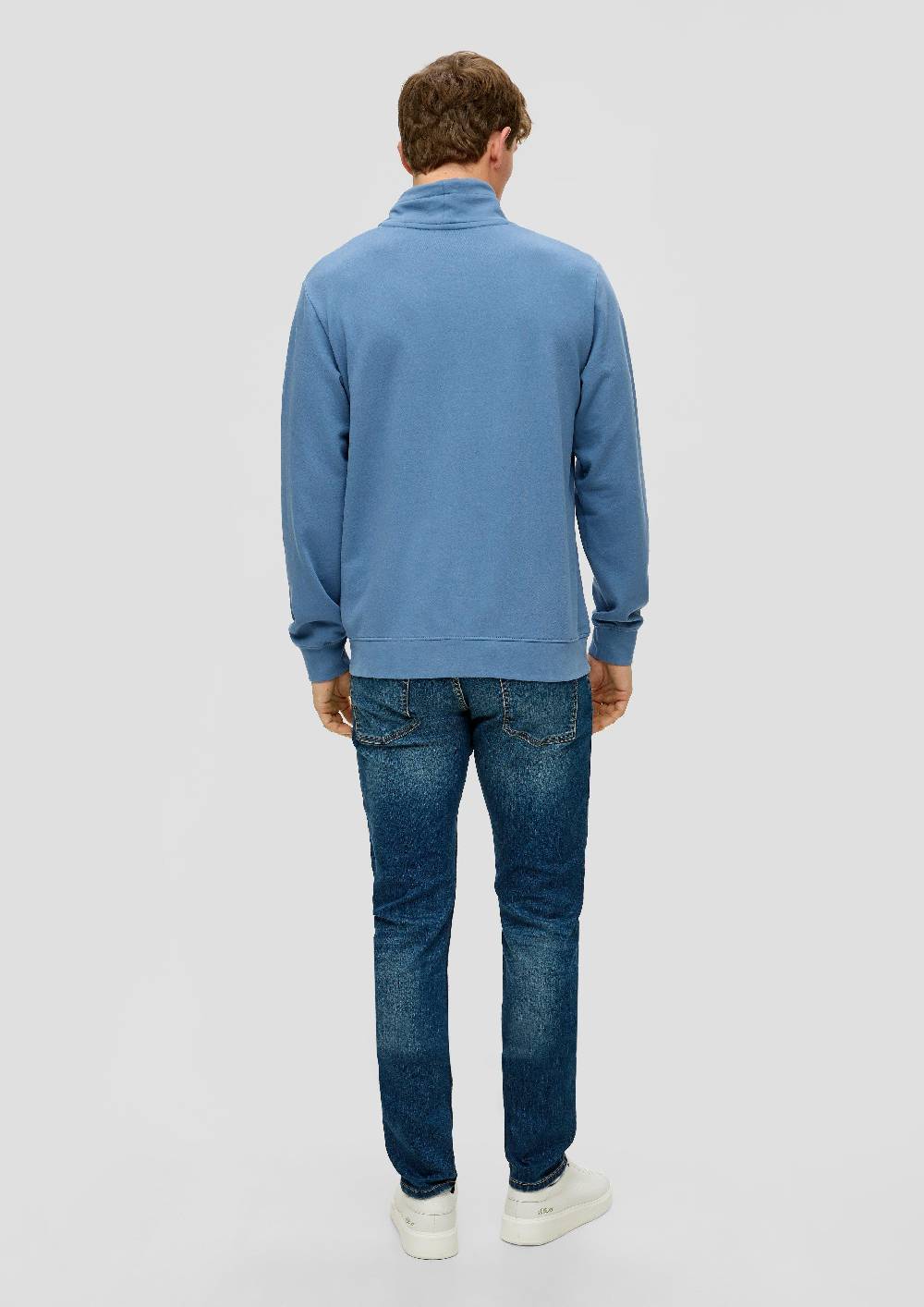 s.Oliver Sweatshirt mit Logo-Print Fabrikverkauf