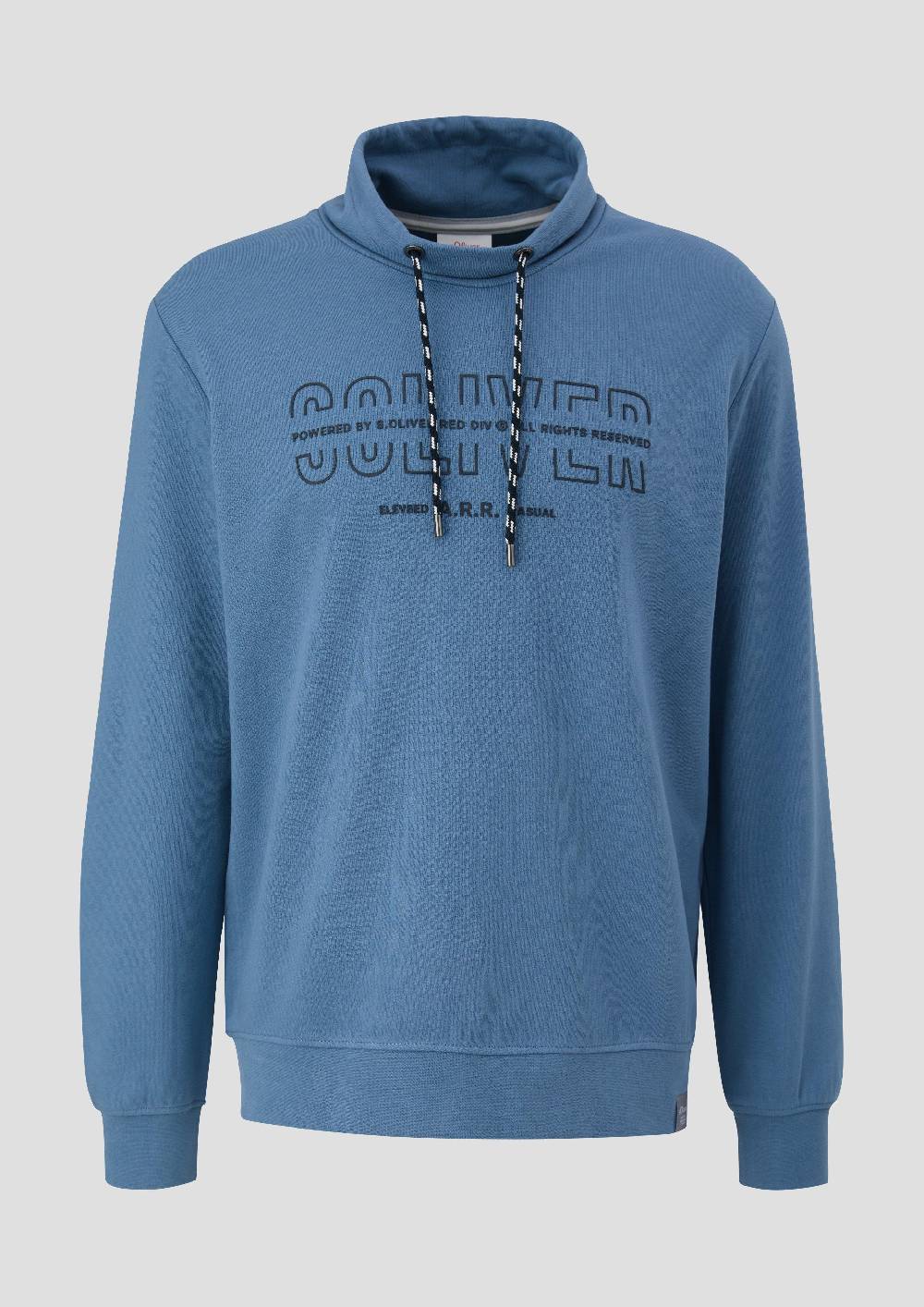 s.Oliver Sweatshirt mit Logo-Print Fabrikverkauf