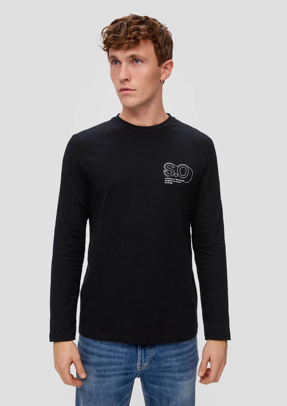s.Oliver Langarmshirt mit Logo-Print Meist gekauft
