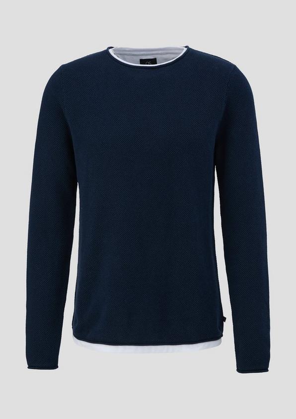 s.Oliver Strickpullover in Layering-Optik Fabrikpreis