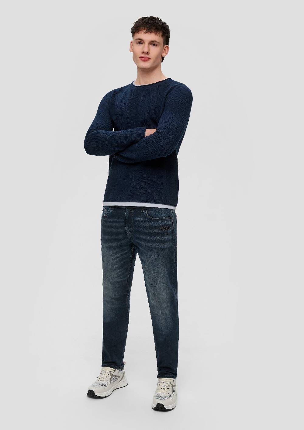 s.Oliver Strickpullover in Layering-Optik Fabrikpreis