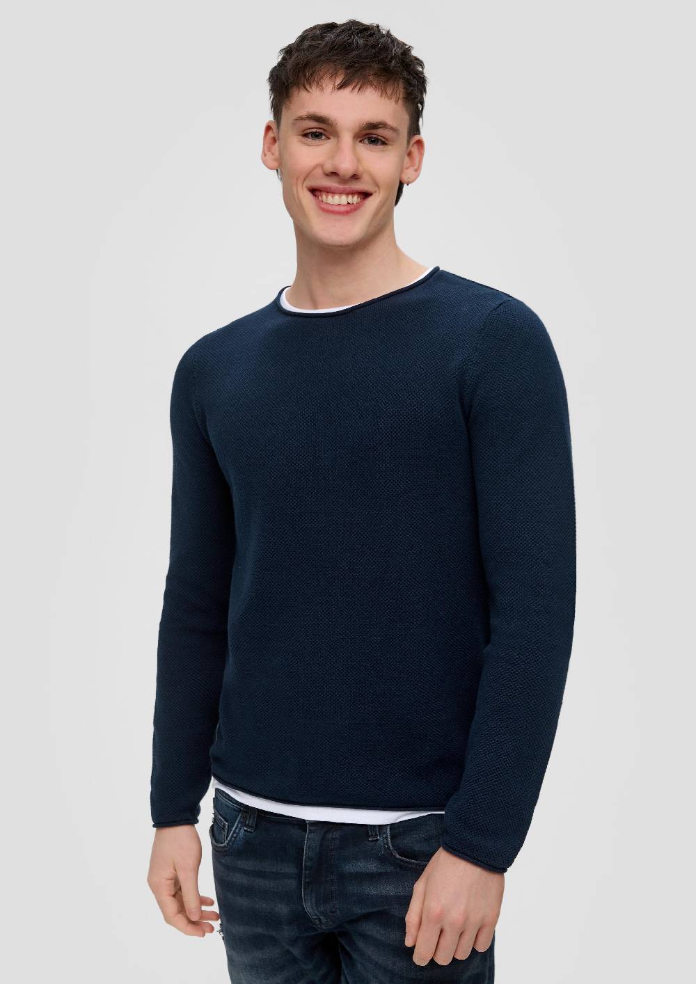 s.Oliver Strickpullover in Layering-Optik Fabrikpreis