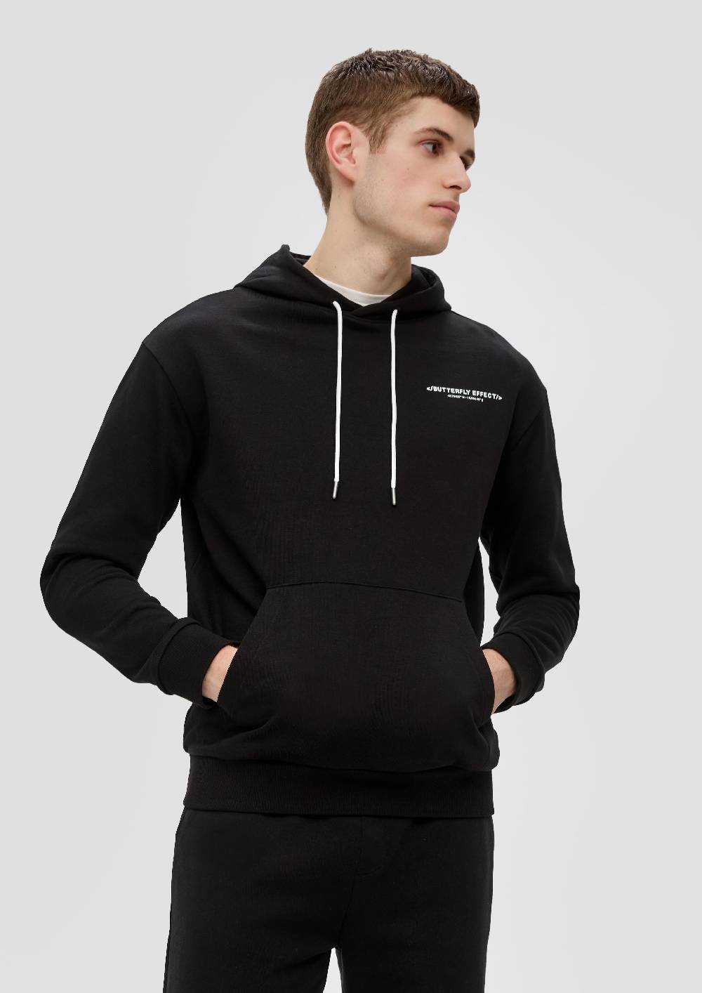 s.Oliver Sweatshirt mit Brust- und Rückenprint Rabatt