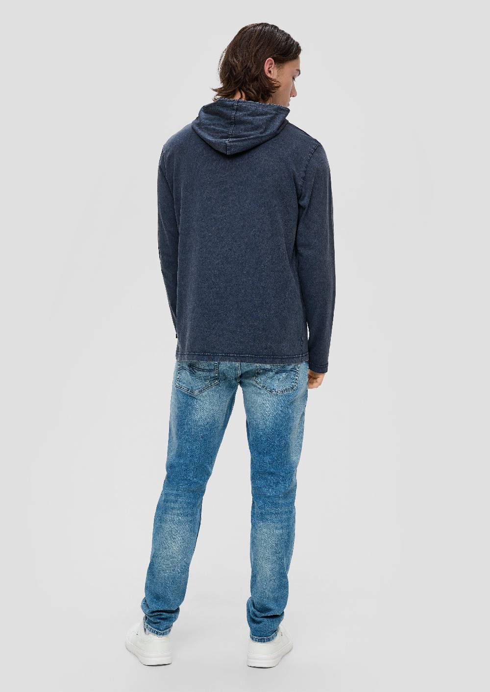 s.Oliver Gewaschenes Longsleeve mit Kapuze Versandkostenfrei