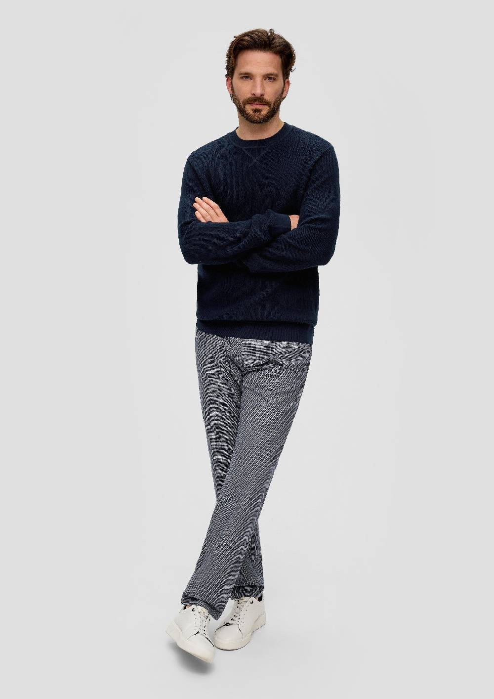s.Oliver Strickpullover mit Rippelementen Großer Ausverkauf