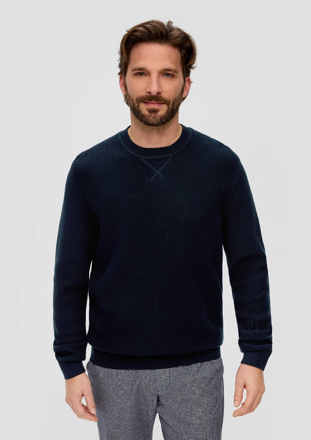 s.Oliver Strickpullover mit Rippelementen Großer Ausverkauf