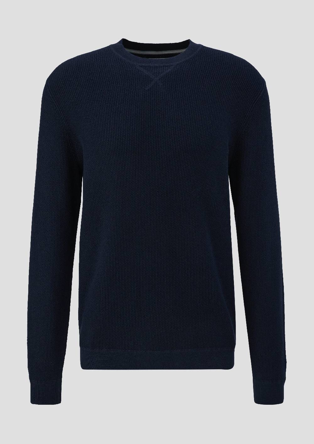 s.Oliver Strickpullover mit Rippelementen Großer Ausverkauf