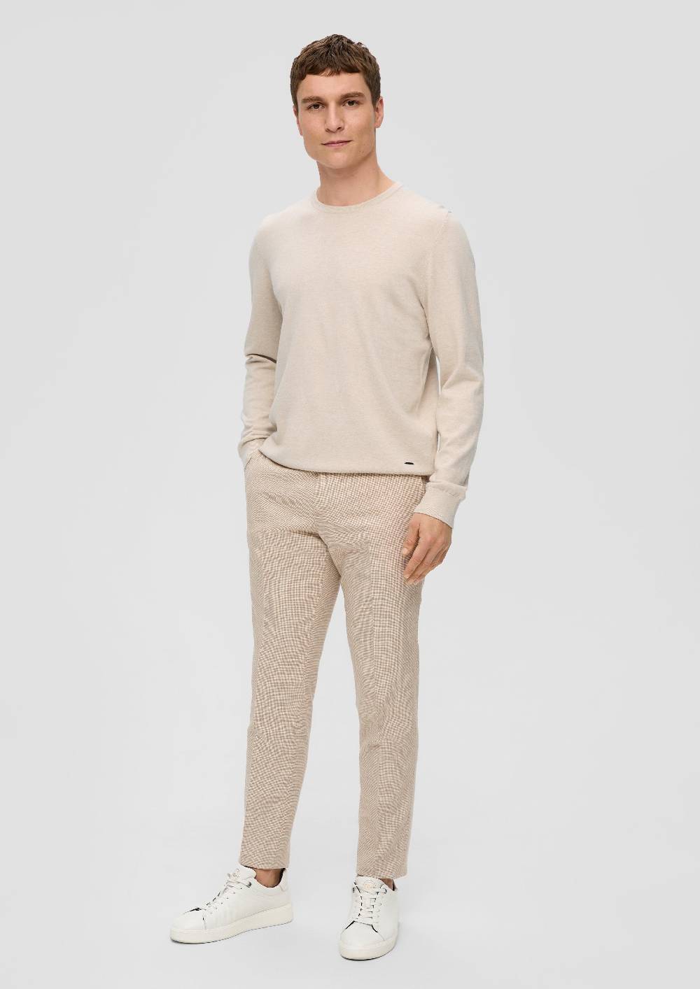 s.Oliver Strickpullover aus Seide mit Crew Neck Online Shopping