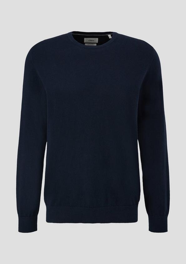 s.Oliver Strickpullover aus Seide mit Crew Neck Exklusivangebot