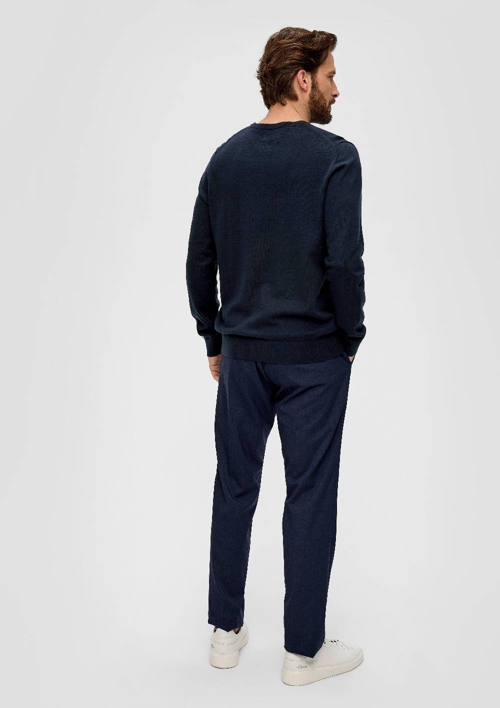 s.Oliver Strickpullover aus Seide mit Crew Neck Exklusivangebot